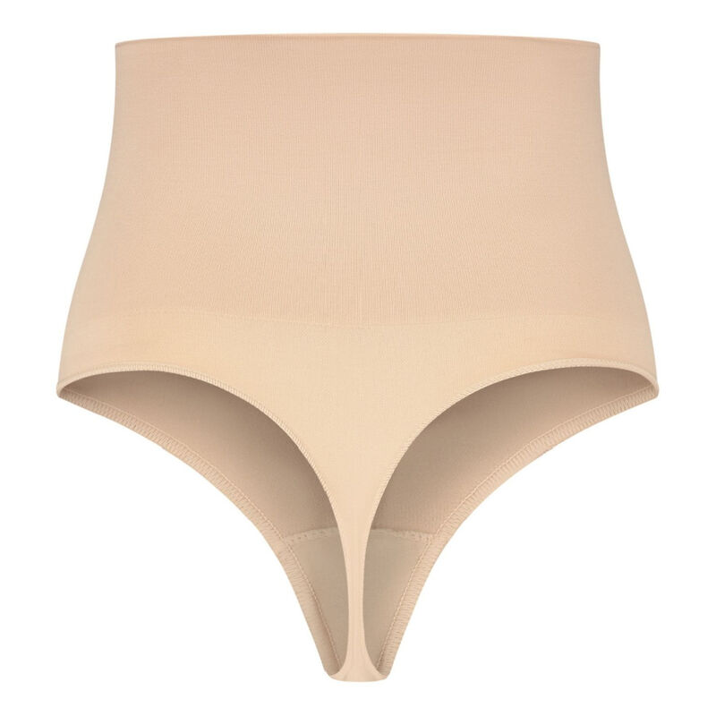 BYE-BRA - FAJA SIN COSTURAS ESTILO TANGA BEIGE TALLA S - Imagen 3