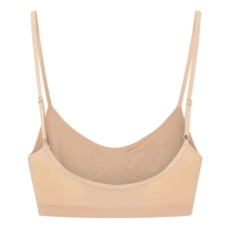 BYE-BRA - MEDIUM CONTROL SUJETADOR SIN COSTURAS BEIGE TALLA XL - Imagen 4