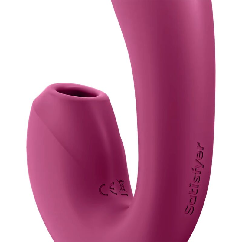 SATISFYER - SUNRAY ESTIMULADOR Y VIBRADOR APP ROJO - Imagen 3