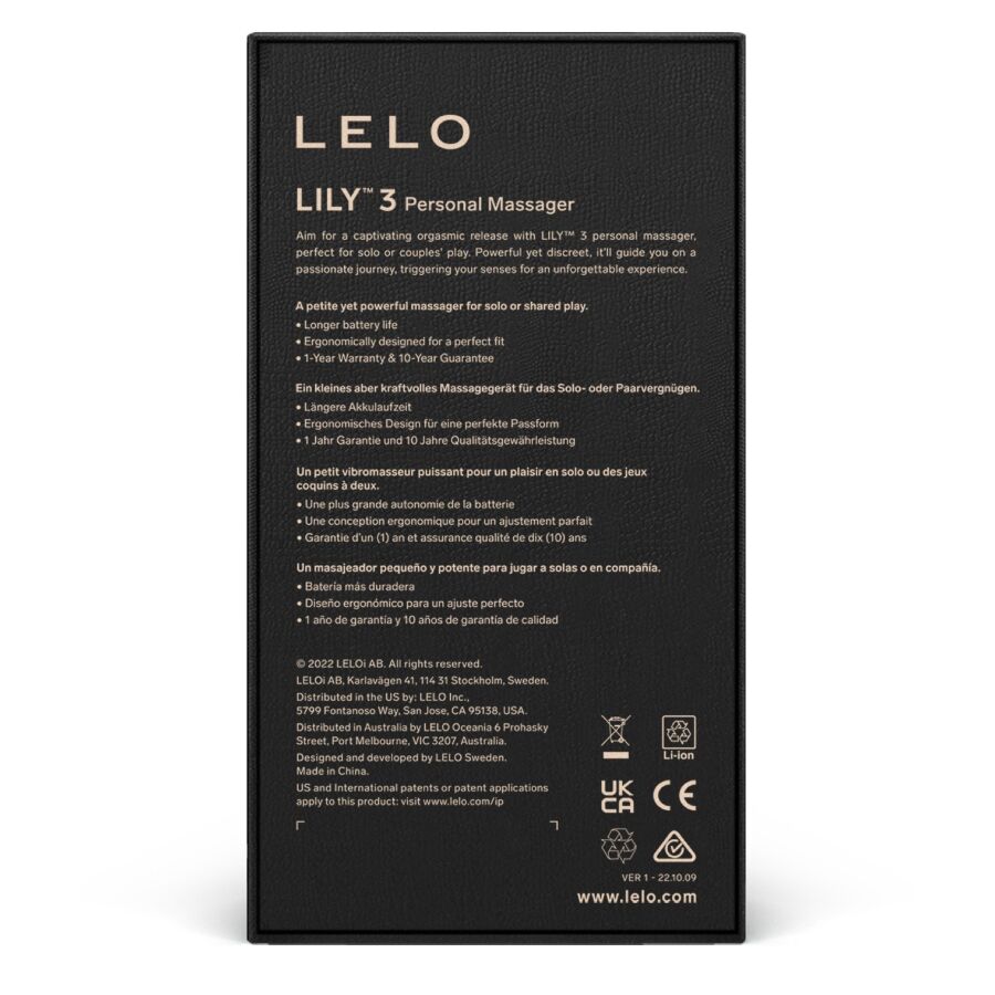 LELO - LILY 3 MASAJEADOR PERSONAL - MORADO - Imagen 3