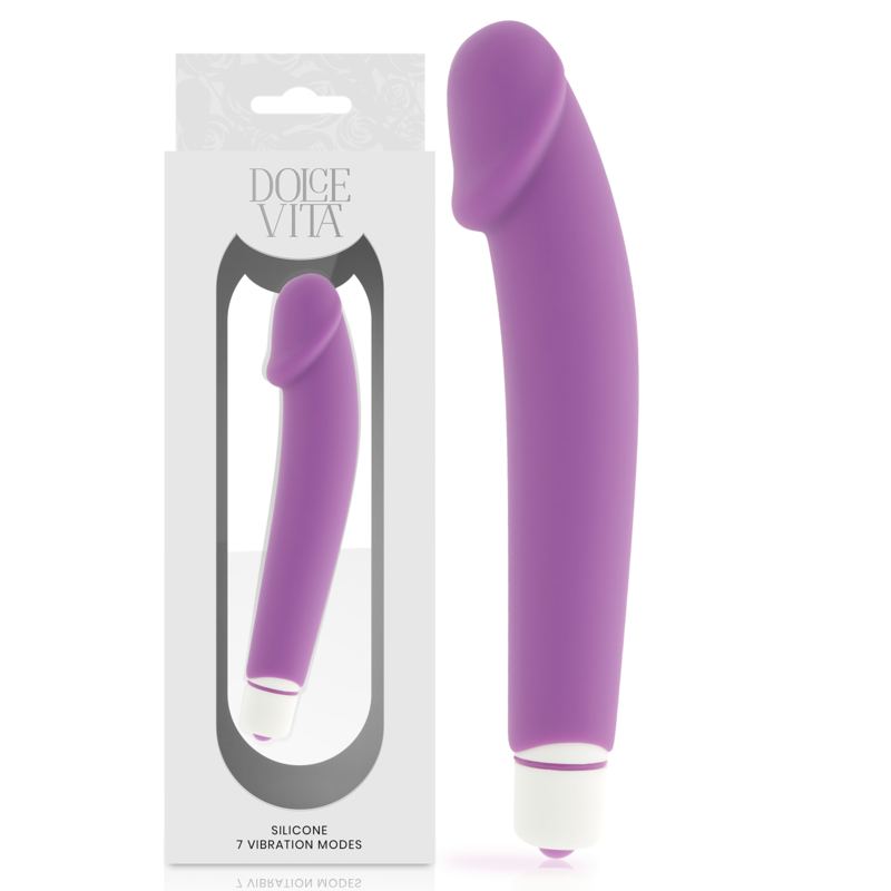 DOLCE VITA - REALISTIC VIBRADOR SILICONA LILA - Imagen 3