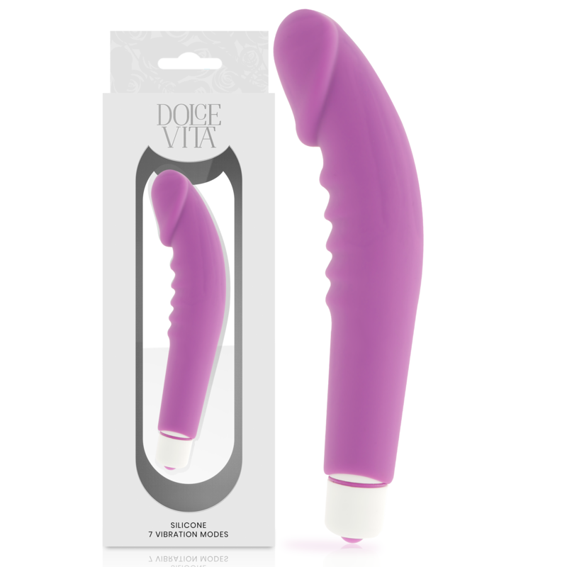 DOLCE VITA - REALISTIC PLEASURE VIBRADOR SILICONA LILA - Imagen 3
