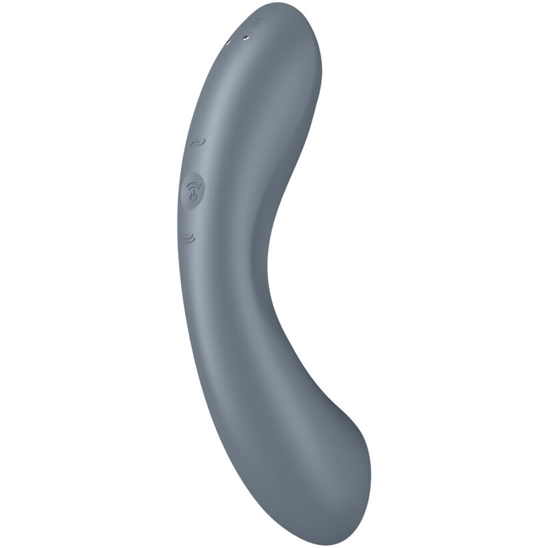 SATISFYER - CURVE TRINITY 1 AIR PULSE VIBRATION GRIS - Imagen 10