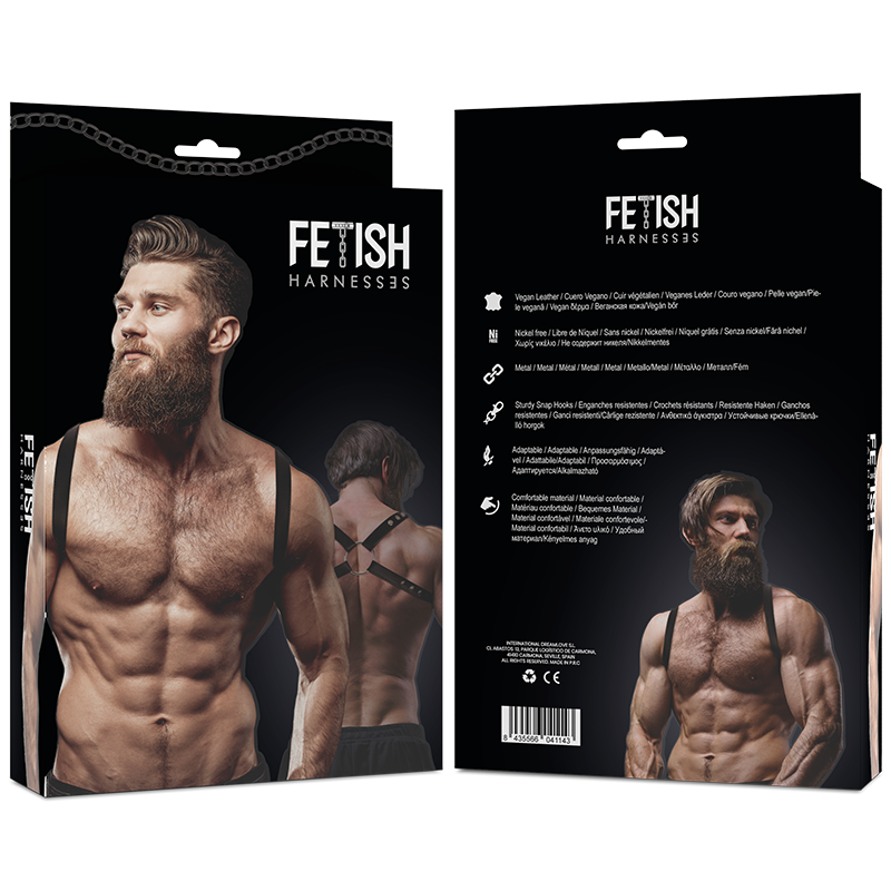 FETISH SUBMISSIVE ATTITUDE - ARNÉS ECOPIEL ESPALDA HOMBRE - Imagen 4