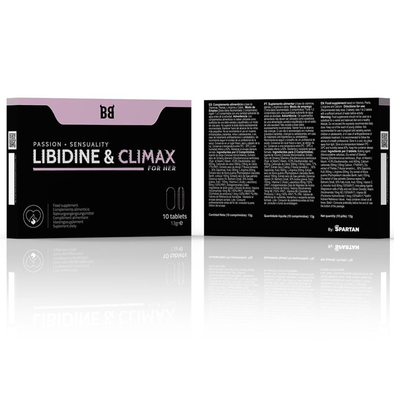 BLACK BULL - LIBIDINE & CLIMAX AUMENTO LÍBIDO PARA MUJER 10 CÁPSULAS - Imagen 2