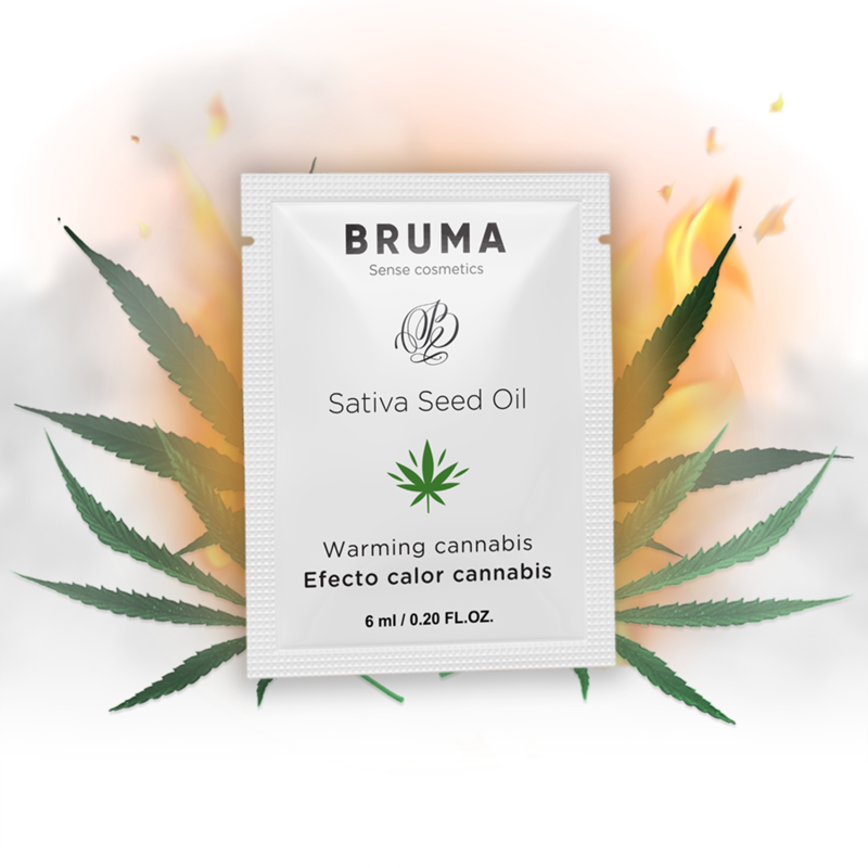 BRUMA - 6 ML GEL DESLIZANTE CON ACEITE DE SEMILLA EFECTO CALOR SABOR CANNABIS - Imagen 2