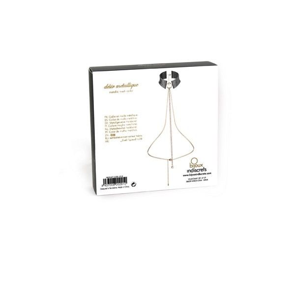BIJOUX INDISCRETS - DÃSIR MÃTALLIQUE COLLAR METLICO NEGRO - Imagen 4