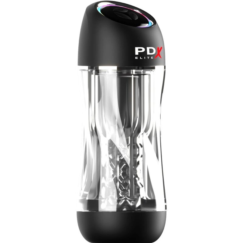 PDX ELITE - MASTURBADOR STROKER VIEWTUBE PRO VIBRADOR TRANSPARENTE - Imagen 3