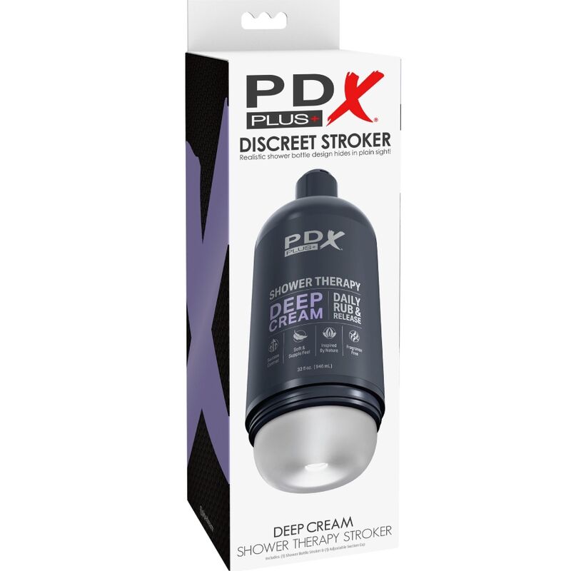 PDX PLUS - MASTURBADOR STROKER DISEÑO DISCRETO DE BOTE CHAMPU DEEP CREAM - Imagen 5