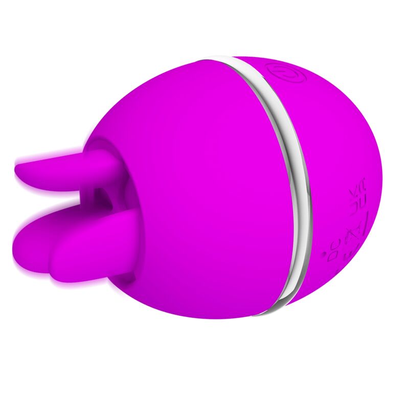 PRETTY LOVE - VIBRADOR DE SILICONA REDONDO GEMINI BALL MORADO - Imagen 8