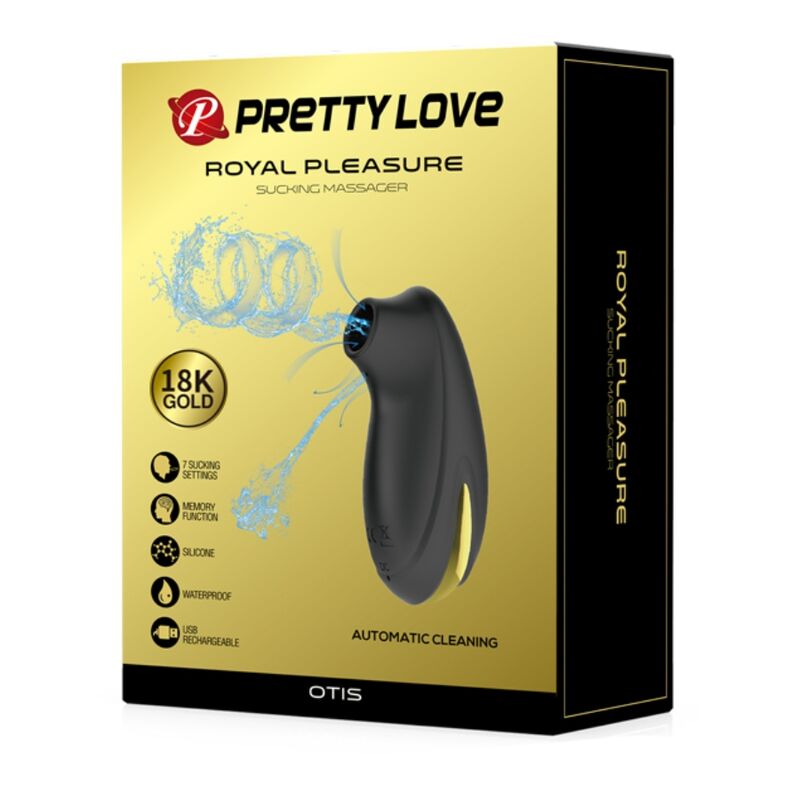 PRETTY LOVE - SUCCIONADOR-MASAJEADOR DE LUJO RECARGABLE NEGRO - Imagen 5