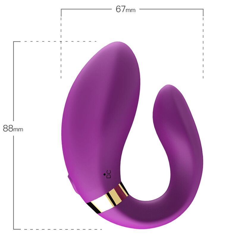 ARMONY - CRESCENT VIBRADOR PAREJA CONTROL REMOTO VIOLETA - Imagen 3