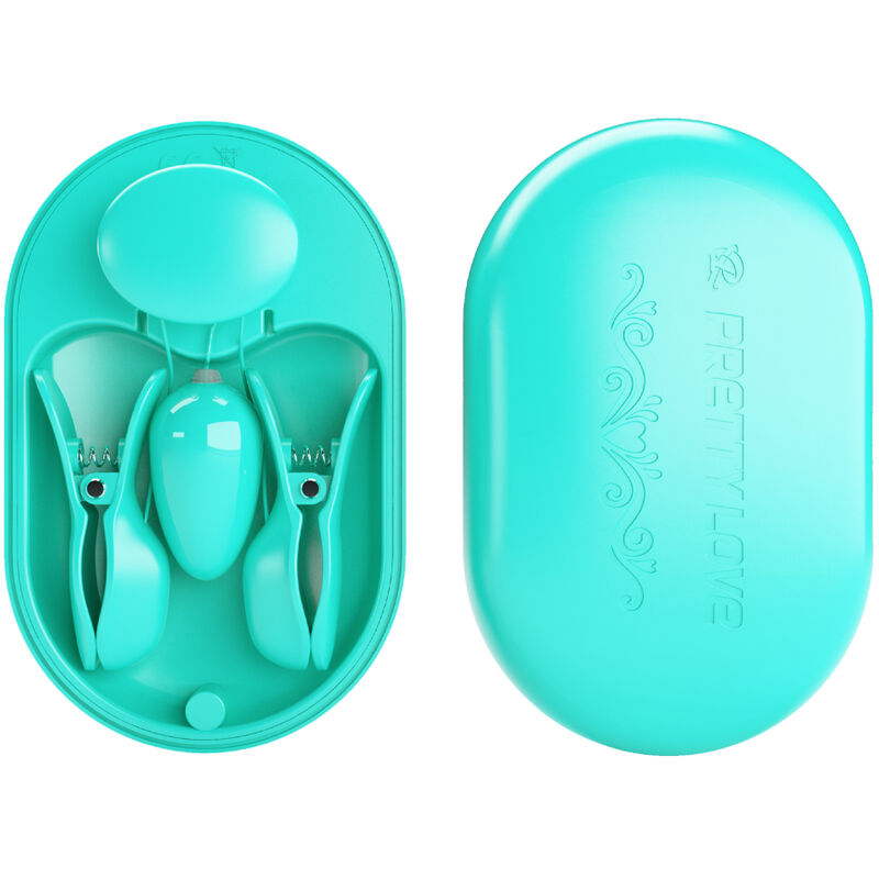 PRETTY LOVE - SURPRISE BOX PINZAS ELECTRO ESTIMULACIÓN AZUL - Imagen 2
