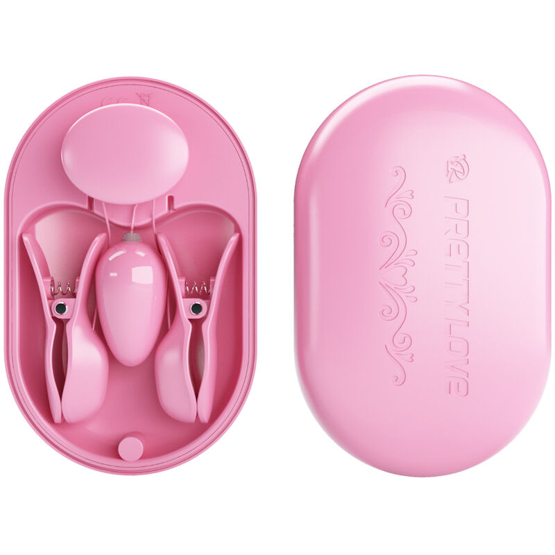 PRETTY LOVE - SURPRISE BOX PINZAS ELECTRO ESTIMULACION ROSA - Imagen 6