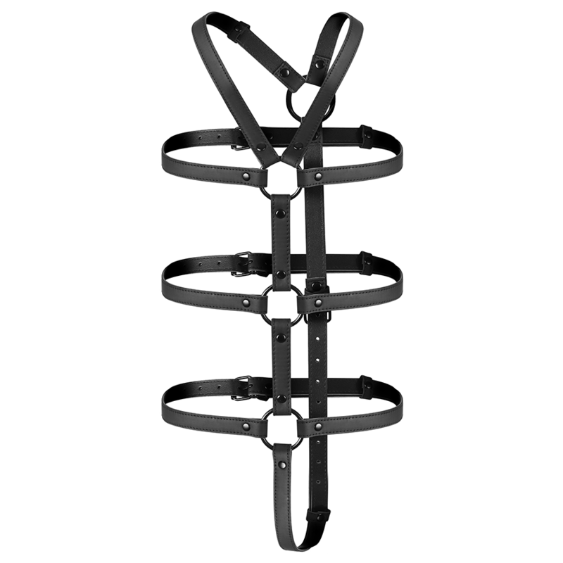 FETISH SUBMISSIVE BONDAGE - ARNÉS AJUSTABLE TORSO Y BRAZOS - Imagen 3