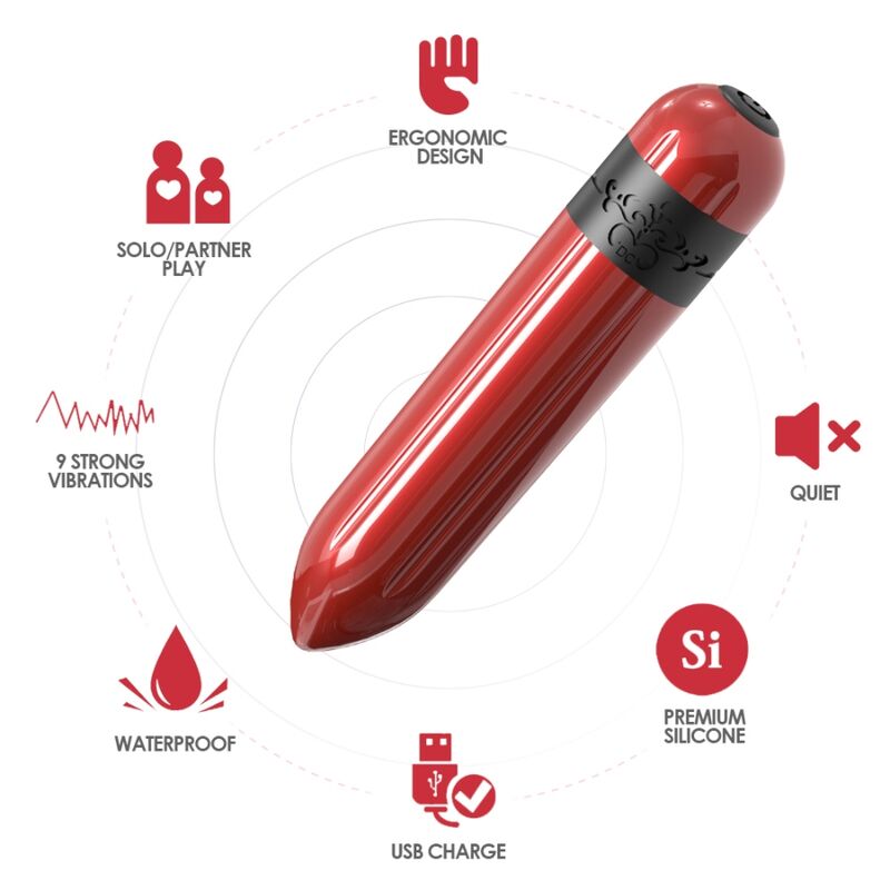 ARMONY - ROCKET BALA VIBRADORA CONTROL REMOTO FUCSIA - Imagen 4
