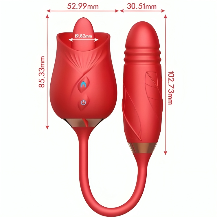 ARMONY - DELIGHT FLOWER VIBRADOR & THRUSTING CON LENGUA ROJO - Imagen 3
