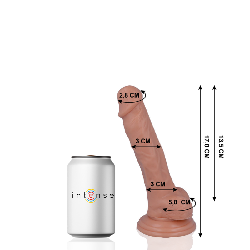 MR INTENSE - 9 PENE REALÍSTICO 17.8 CM -O- 3 CM