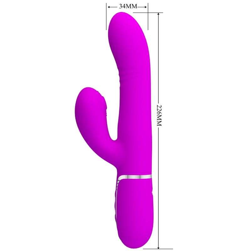 PRETTY LOVE - VIBRADOR PUNTO G MULTIFUNCIÓN FUCSIA - Imagen 3