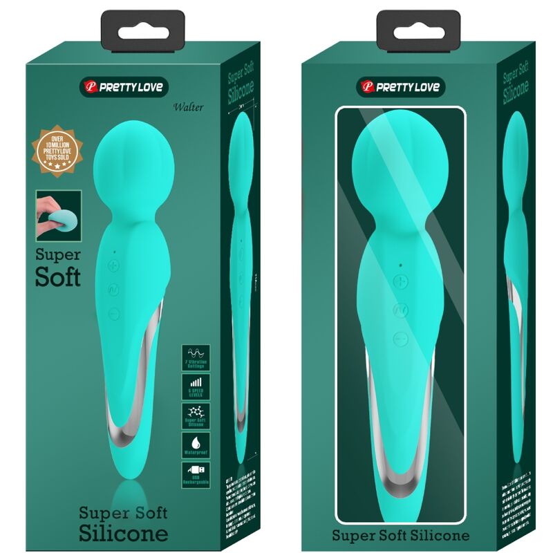 PRETTY LOVE - WALTER VIBRADOR WAND VERDE AGUA - Imagen 4