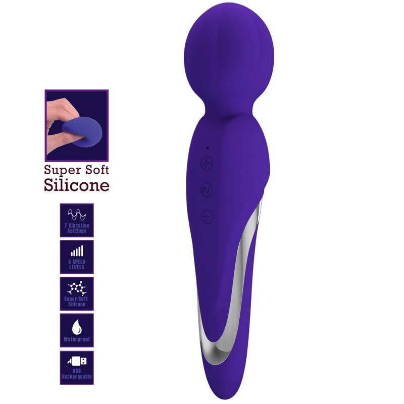 PRETTY LOVE - WALTER VIBRADOR WAND VIOLETA - Imagen 8