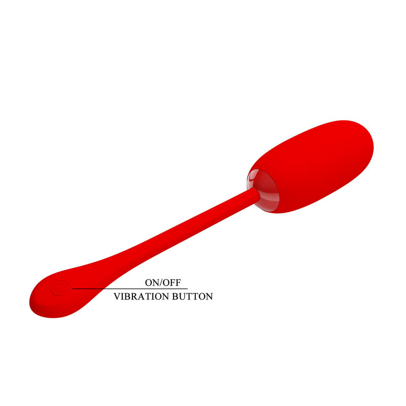 PRETTY LOVE - JULIUS HUEVO VIBRADOR IMPERMEBLE & RECARGABLE ROJO - Imagen 7