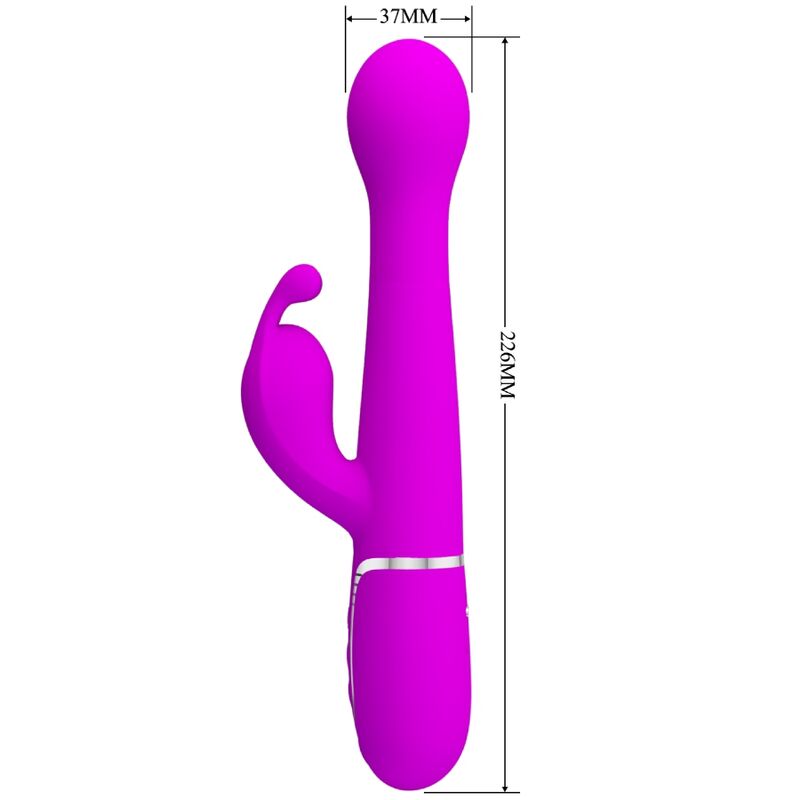 PRETTY LOVE - DEJON VIBRADOR RABBIT 3 EN 1 MULTIFUNCIÓN VIOLETA - Imagen 10