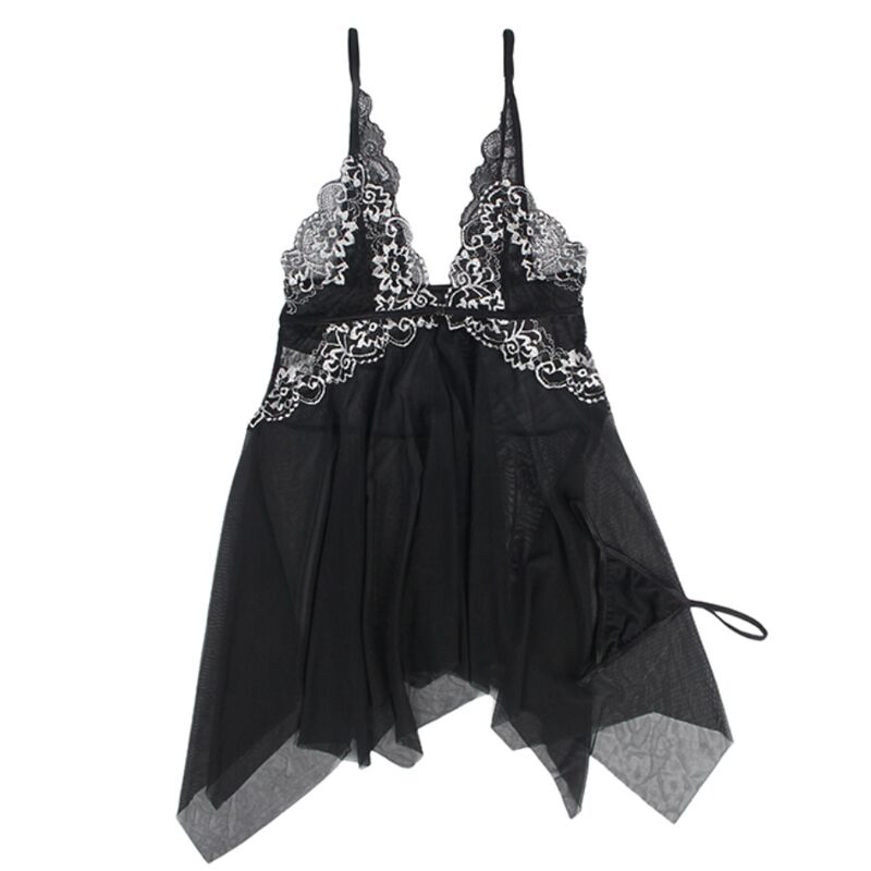 SUBBLIME - BABYDOLL TELA TUL PECHO ENCAJE L/XL - Imagen 5