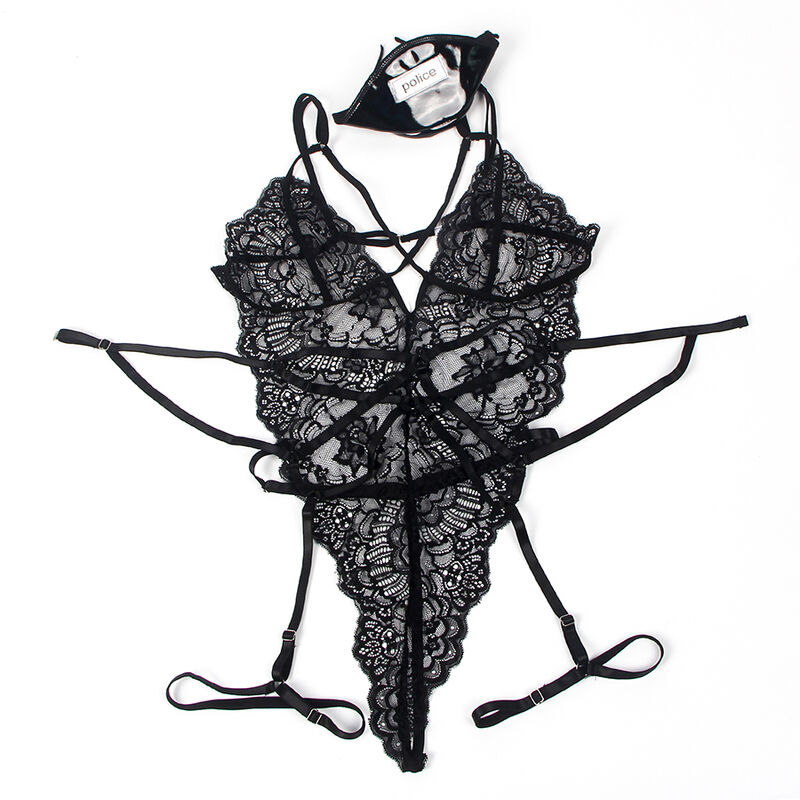 SUBBLIME - DISFRAZ POLICIA BODY ENCAJE NEGRO S/M - Imagen 4