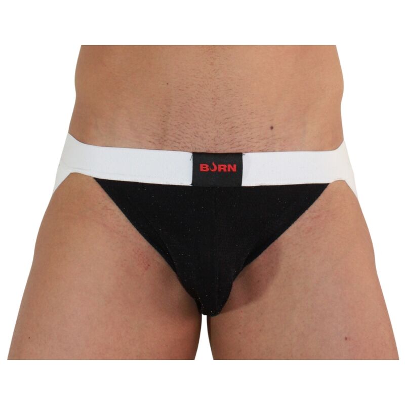 BURN - 004 JOCK BRILLANTE NEGRO / BLANCO S - Imagen 2