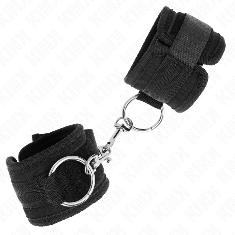 KINK - MUÑEQUERAS NEGRO AJUSTABLE 18-35 CM X 6 CM - Imagen 3
