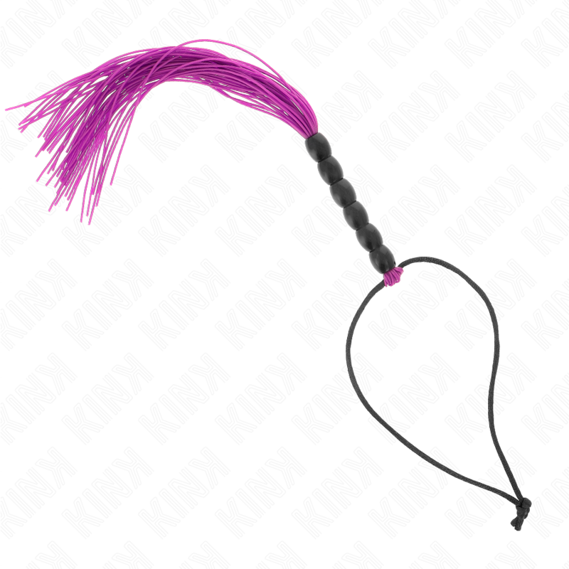 KINK - MINI LÁTIGO DE SILICONA CON AGARRE 6 BOLAS MORADO 26 CM - Imagen 2