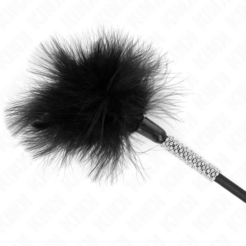 KINK - PLUMAS PARA COSQUILLAS CON MANGO DE DIAMANTES DE IMITACIÓN 50 CM - Imagen 6