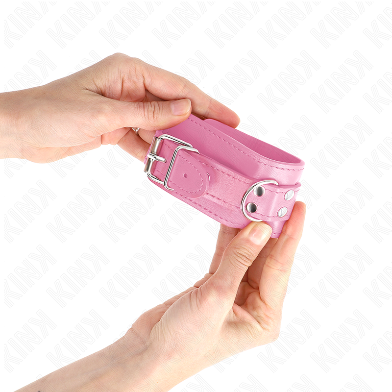 KINK - MUÑEQUERAS SENCILLAS ROSA AJUSTABLE 20-23 CM X 5.5 CM - Imagen 3