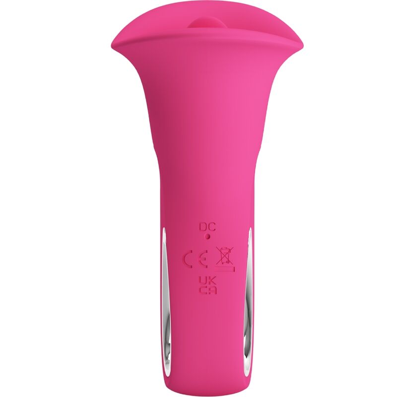 PRETTY LOVE - CLYDE VIBRADOR ORAL LENGUA VIBRADORA 12 VIBRACIONES ROSA - Imagen 9