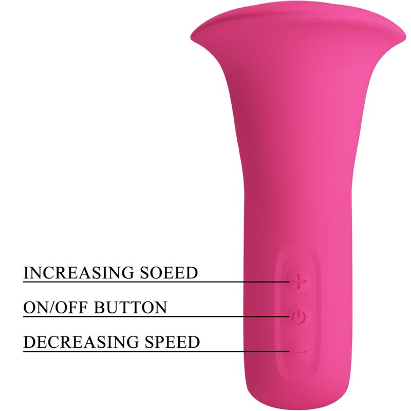 PRETTY LOVE - CLYDE VIBRADOR ORAL LENGUA VIBRADORA 12 VIBRACIONES ROSA - Imagen 10