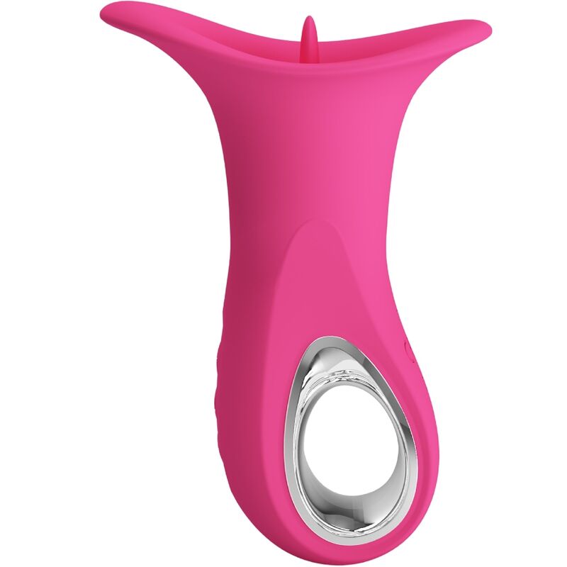 PRETTY LOVE - CLYDE VIBRADOR ORAL LENGUA VIBRADORA 12 VIBRACIONES ROSA - Imagen 2