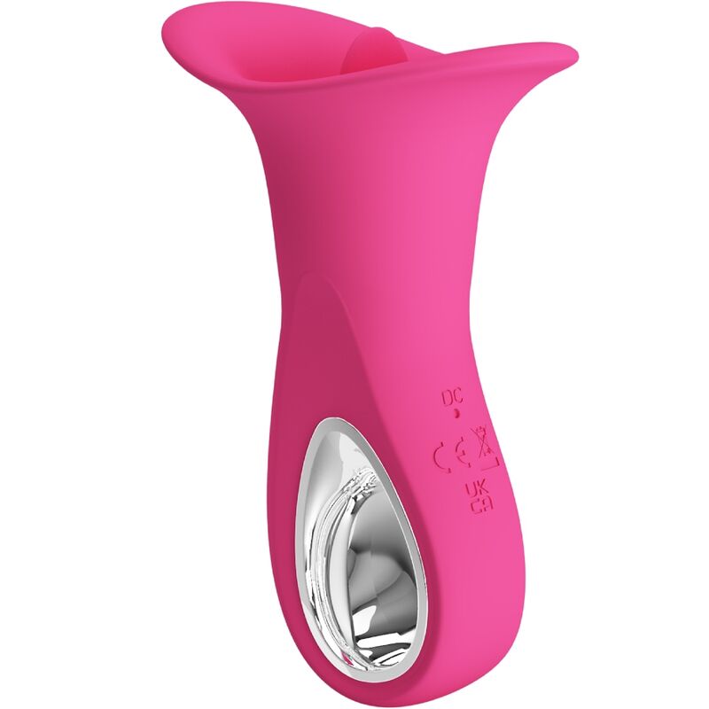 PRETTY LOVE - CLYDE VIBRADOR ORAL LENGUA VIBRADORA 12 VIBRACIONES ROSA - Imagen 4