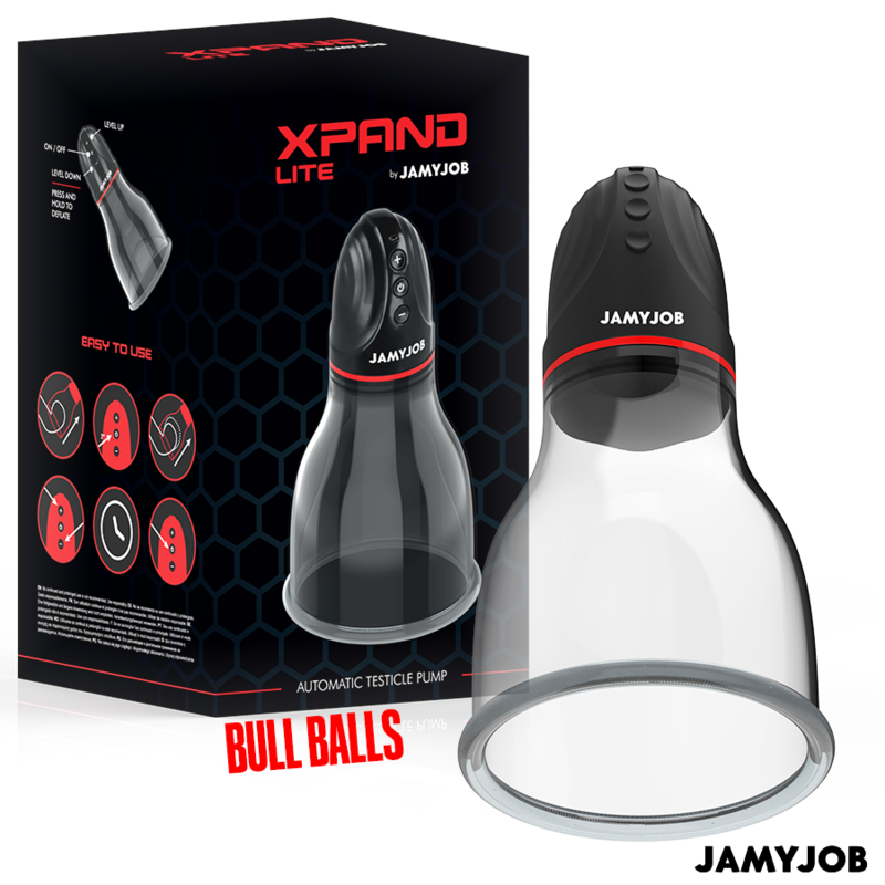 JAMYJOB - XPAND LITE BOMBA AUTOMÁTICA DE TESTÍCULOS 3 NIVELES DE SUCCIONADOR GRIS - Imagen 4