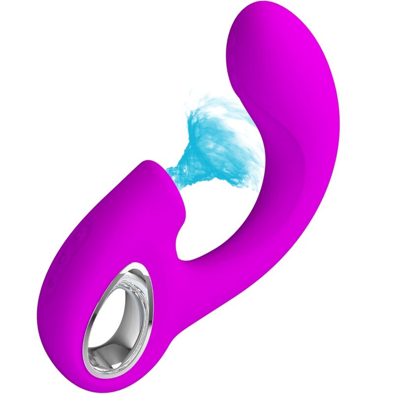 PRETTY LOVE - SIBEL VIBRADOR PUNTO G + ESTIMULADOR CLÍTORIS 10 VIBRACIONES MORADO - Imagen 6