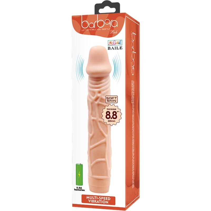 BAILE - BOB VIBRADOR REALÍSTICO 22.5 CM NATURAL - Imagen 5