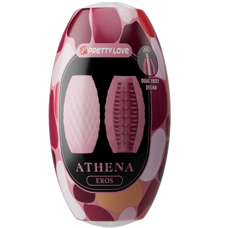 PRETTY LOVE - ATHENA EROS MASTURBADOR MASCULINO SILICONA ROSA - Imagen 5