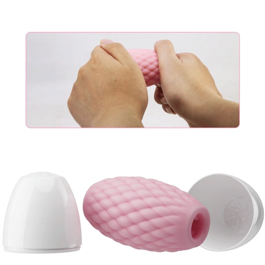 PRETTY LOVE - ATHENA EROS MASTURBADOR MASCULINO SILICONA ROSA - Imagen 7