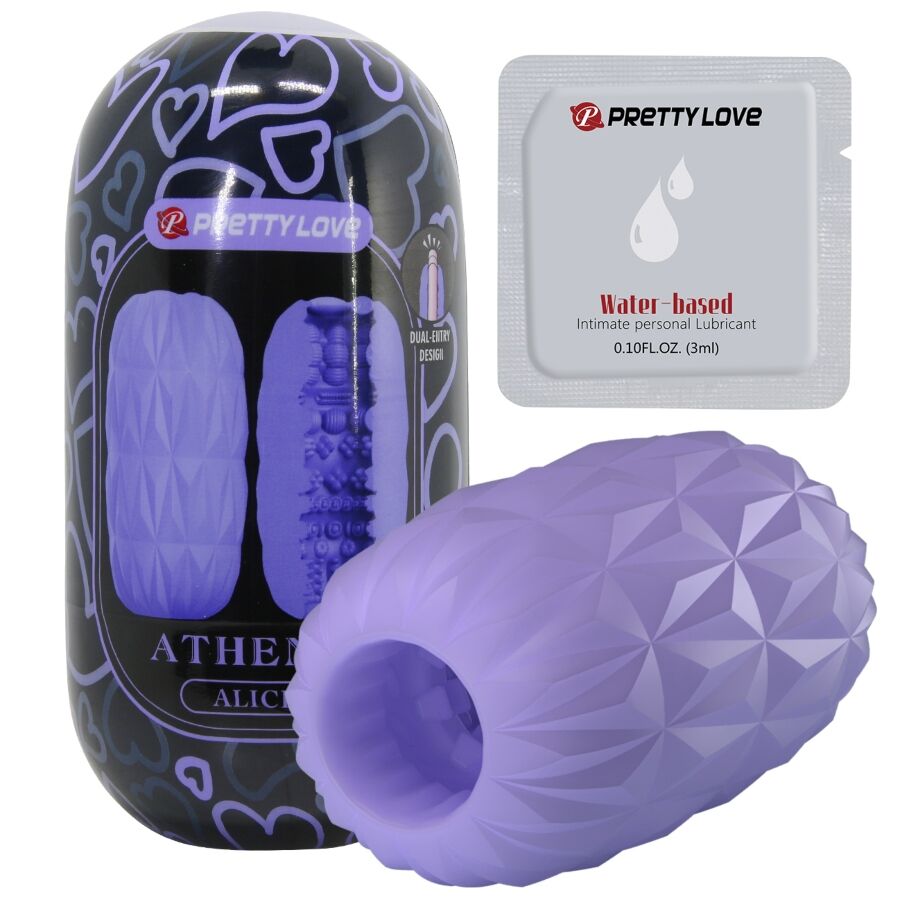PRETTY LOVE - ATHENA ALICE MASTURBADOR MASCULINO MORADO - Imagen 6