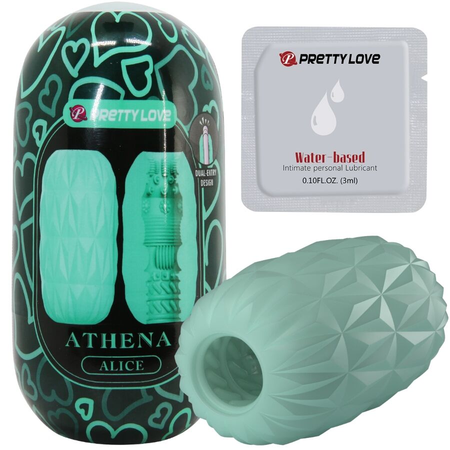 PRETTY LOVE - ATHENA ALICE MASTURBADOR MASCULINO TURQUESA - Imagen 5