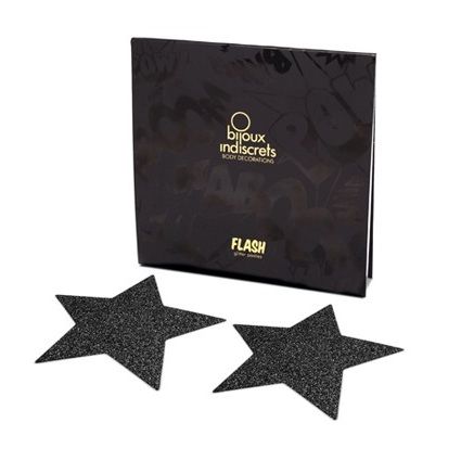 BIJOUX INDISCRETS - PEZONERAS FLASH ESTRELLA NEGRO - Imagen 2