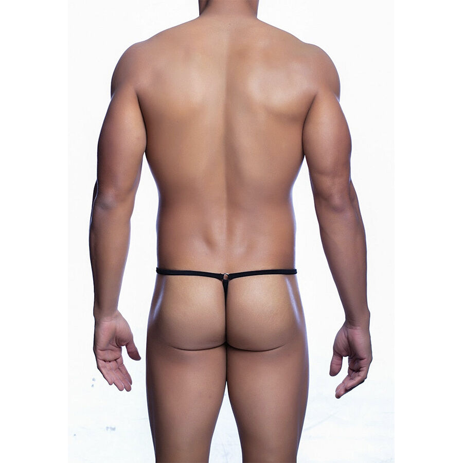 MOB - TANGA NEGRO CON FORMA DE LAGRIMA TALLA S/M - Imagen 6
