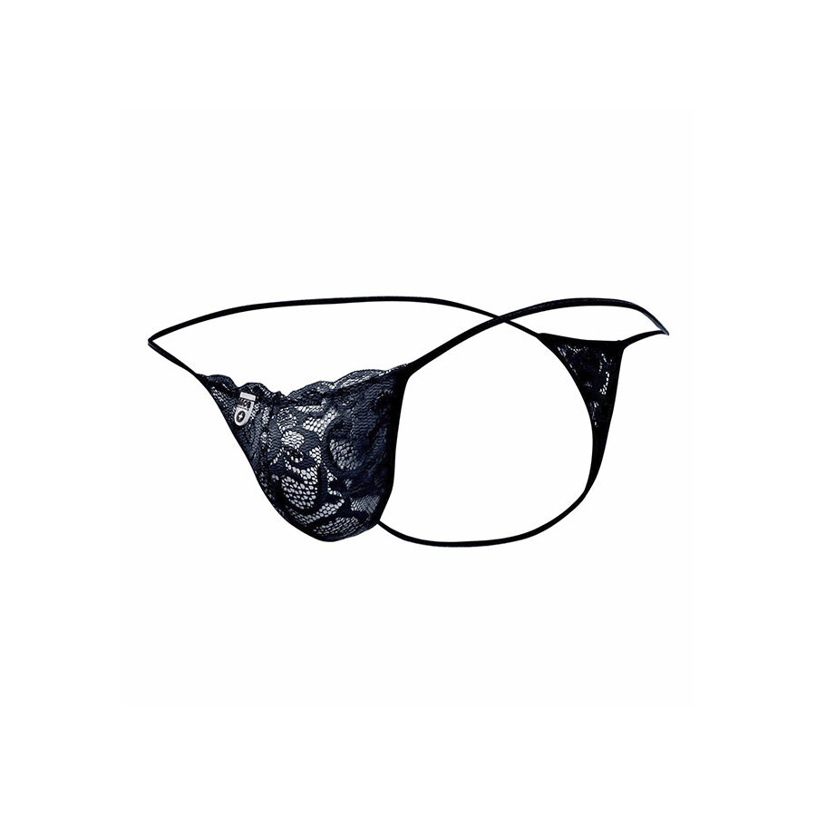 MOB - TANGA DE ENCAJE NEGRO TALLA S/M - Imagen 2