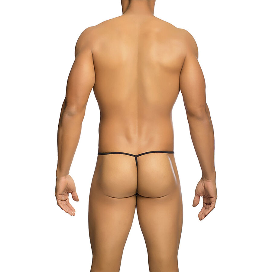 MOB - TANGA TRANSPARENTE CON FORMA DE T NEGRO TALLA L/XL - Imagen 4