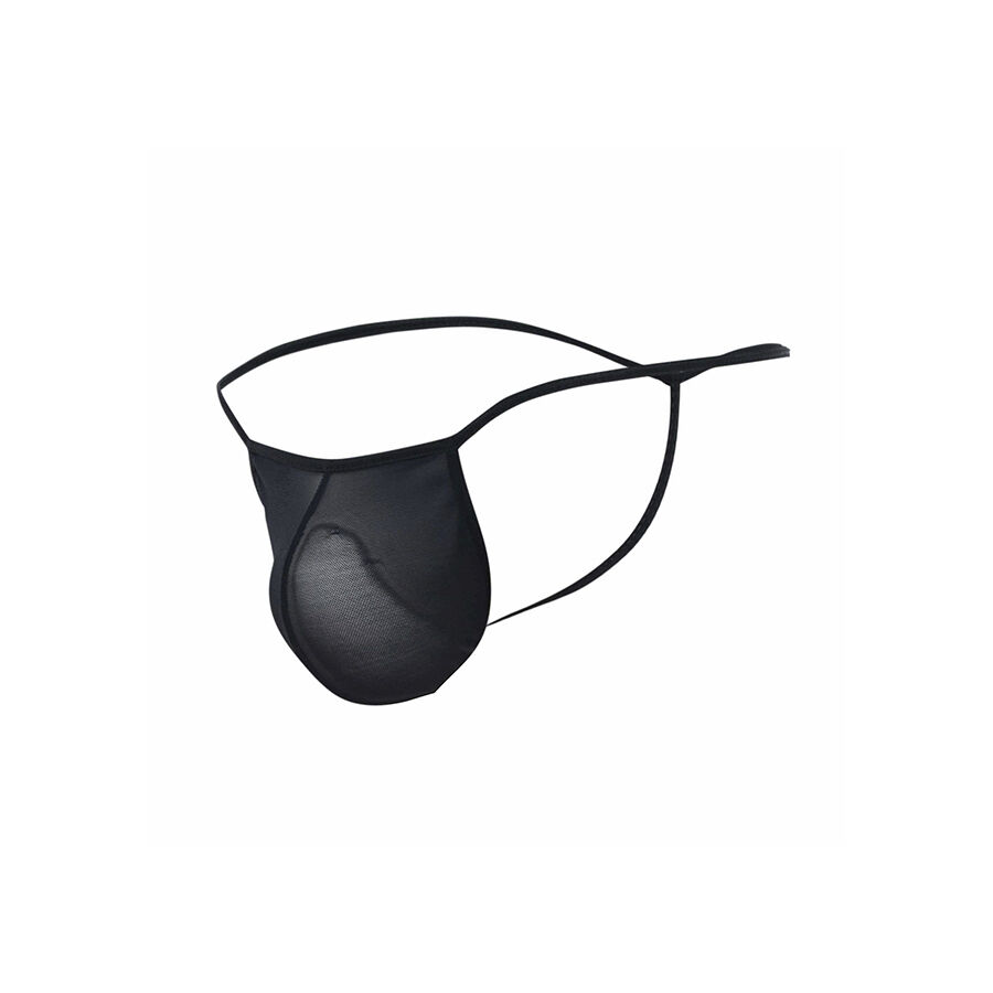 MOB - TANGA TRANSPARENTE CON FORMA DE T NEGRO TALLA L/XL - Imagen 5